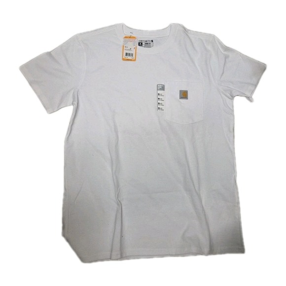 Carhartt Tops - Carhartt Women's Loose Fit Heavyweight Short-Sleeve Pocket T-Shirt, White, M